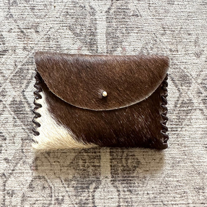 LEATHER Hair on Hide Medium Coin Pouch